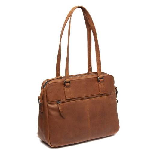 The Chesterfield Brand Dámská kožená kabelka na notebook Pretoria C48.134831 koňaková zadní strana