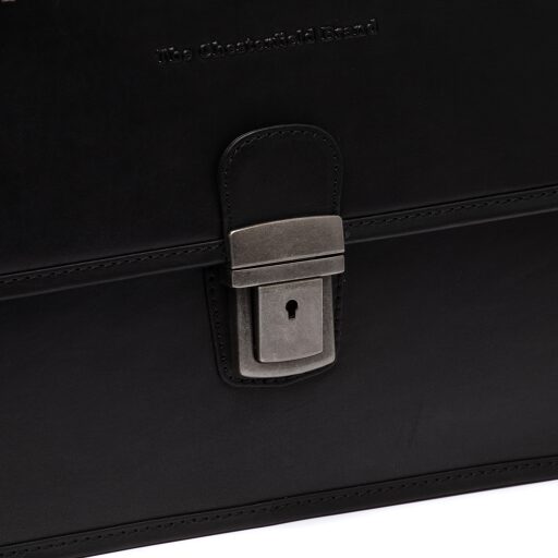 The Chesterfield Brand Kožená aktovka na notebook Glenwood C40.109600 černá detail
