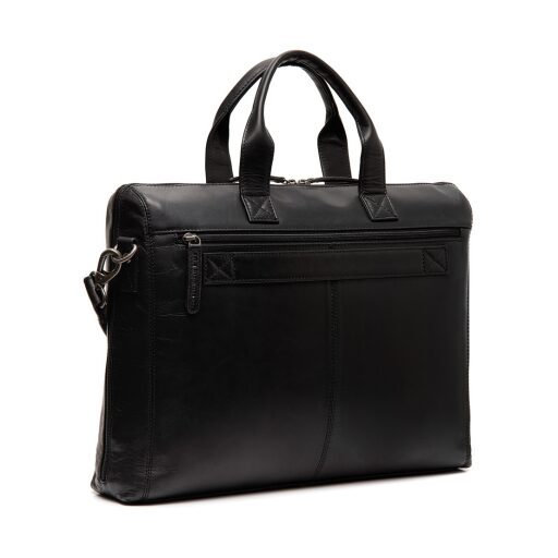 The Chesterfield Brand Kožená taška přes rameno na notebook Levanto C40.109100 černá zadní strana