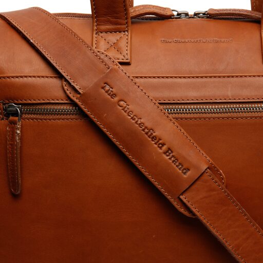 The Chesterfield Brand Kožená taška přes rameno na notebook Levanto C40.109131 koňaková