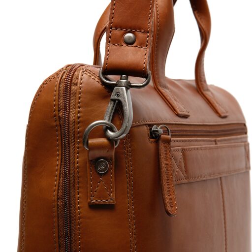 The Chesterfield Brand Kožená taška přes rameno na notebook Levanto C40.109131 koňaková