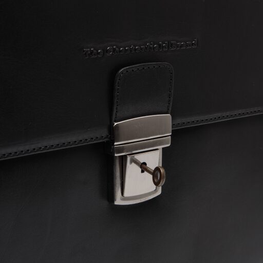 The Chesterfield Brand Kožená aktovka na notebook Salvatore C40.110100 černá zámek