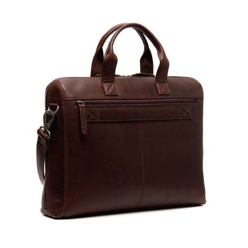 The Chesterfield Brand Kožená taška přes rameno na notebook Levanto C40.109101 hnědá zadní strana
