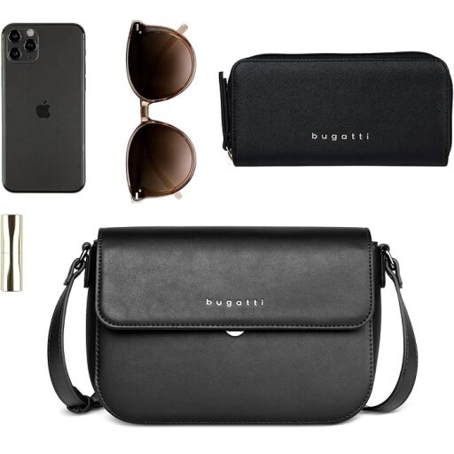 Bugatti Crossbody kabelka přes rameno ALMATA M 49666301 černá doplňky