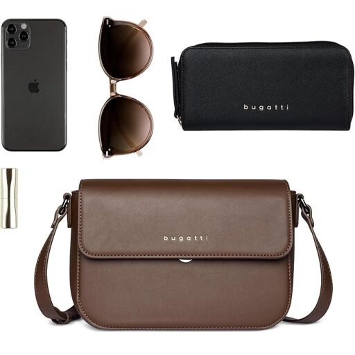 Bugatti Crossbody kabelka přes rameno ALMATA M 49666302 hnědá doplňky