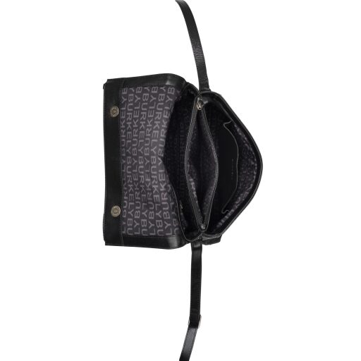 BURKELY dámská crossbody kabelka Creased Crystal 1001604.46.10 černá otevřená