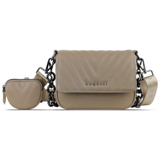 Bugatti Dámská crossbody kabelka s peněženkou 2v1 SIRA 49332054 béžová přední strana