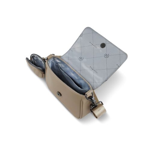 Bugatti Dámská crossbody kabelka s peněženkou 2v1 SIRA 49332054 béžová otevřená