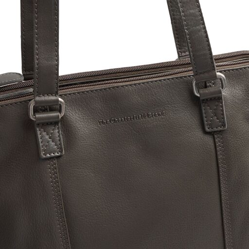 The Chesterfield Brand Dámská kabelka přes rameno Marvos C48.142433 tmavě šedá logo