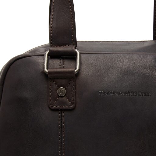 Dámská kožená kabelka do ruky i přes rameno Dover hnědá C48.131001 - logo značky The Chesterfield Brand