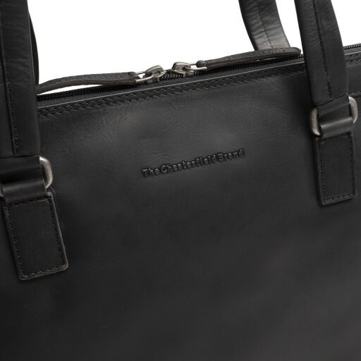 The Chesterfield Brand Dámská kožená kabelka Isara C40.111000 černá logo