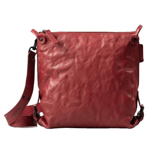 aunts & uncles kožená kabelka přes rameno Grandma´s Luxury Club Mrs. Raisin Cookie 40349-110 červená