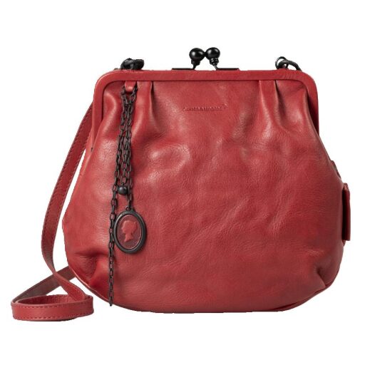 aunts & uncles Dámská kožená kabelka s vintage přívěskem Grandma´s Luxury Club Mrs. Fortune Cookie 40372-110 červená