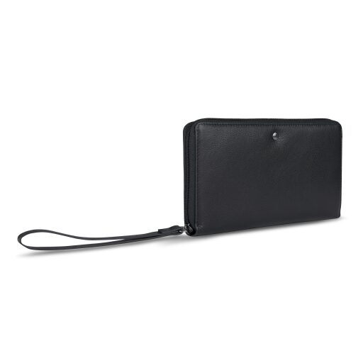 Bugatti dámská kožená peněženka RFID Black Magic 49127001 černá přední strana