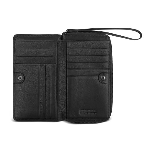 Bugatti dámská kožená peněženka RFID Black Magic 49127401 černá přihrádky