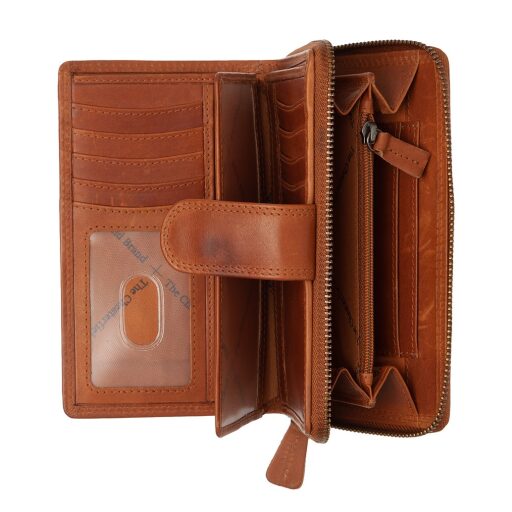 The Chesterfield Brand Dámská kožená peněženka RFID Charlotte koňaková C08.050431 - vnitřní členění
