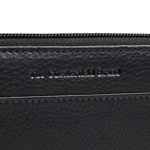 The Chesterfield Brand Dámská kožená peněženka RFID Mirelle černá logo