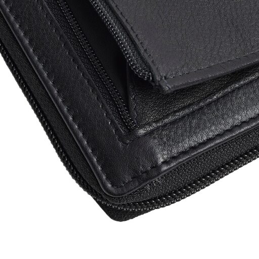 The Chesterfield Brand Dámská kožená peněženka RFID Mirelle černá detail