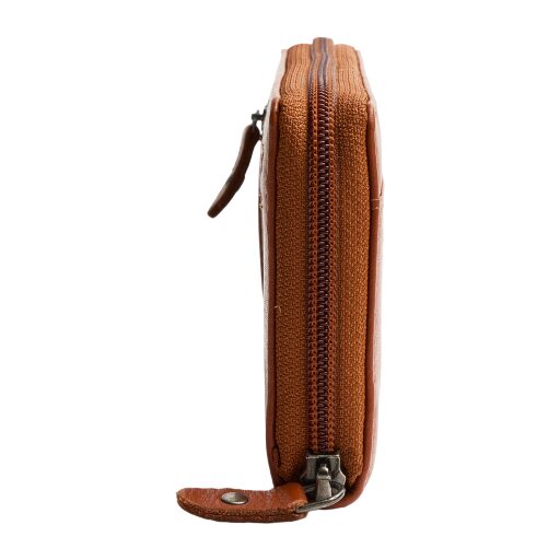 The Chesterfield Brand Dámská kožená peněženka RFID Mirelle koňaková boční strana