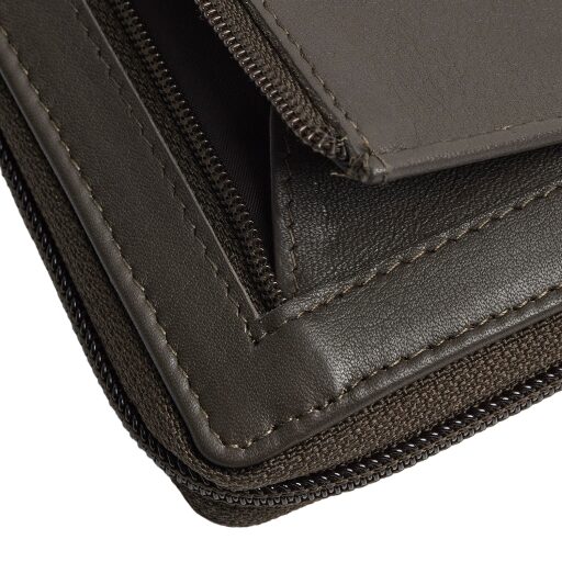 The Chesterfield Brand Dámská kožená peněženka RFID Mirelle tmavě šedá detail