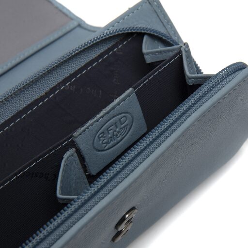 The Chesterfield Brand Dámská kožená peněženka RFID Valetta C08.062615 světle modrá přihrádka na mince