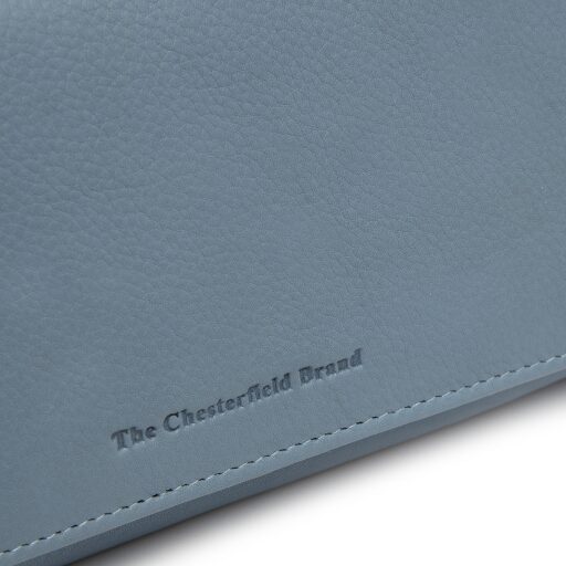 The Chesterfield Brand Dámská kožená peněženka RFID Valetta C08.062615 světle modrá logo