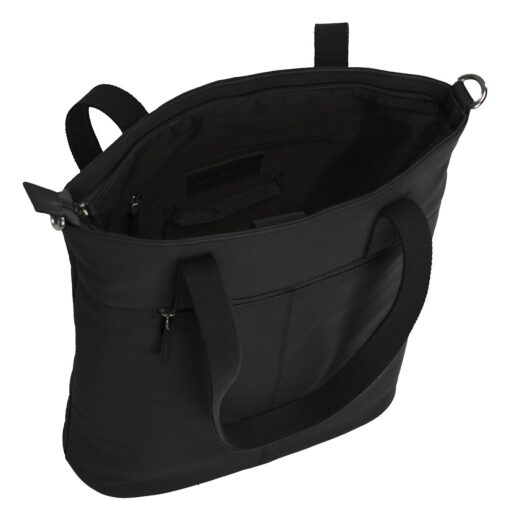 DANIEL RAY dámská kožená shopper kabelka Ulverstone DRL18.1593.00 černá otevřená