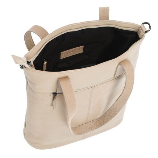 DANIEL RAY dámská kožená shopper kabelka Ulverstone  DRL18.1593.06 béžová otvřená