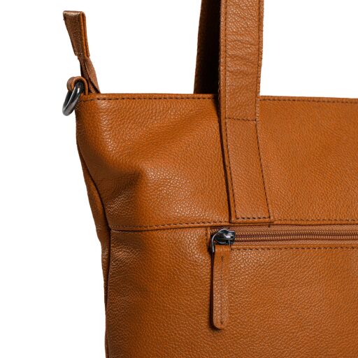 DANIEL RAY dámská kožená shopper kabelka Ulverstone DRL18.1593.31 koňaková detail