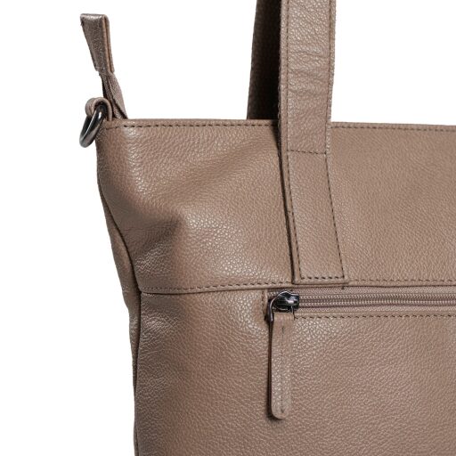 DANIEL RAY dámská kožená shopper kabelka Ulverstone DRL18.1593.39 světle hnědá zadní přihrádka