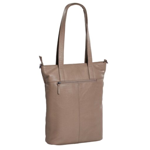 DANIEL RAY dámská kožená shopper kabelka Ulverstone DRL18.1593.39 světle hnědá zadní strana