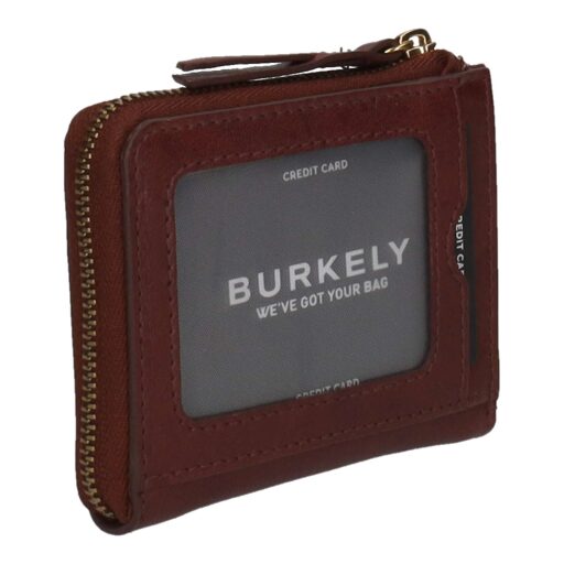 BURKELY dámská malá kožená peněženka RFID Fine Florence 1001712.34.51 burgundy zadní strana