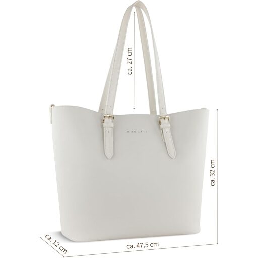 Bugatti Dámská shopper kabelka Ella L 493625S50 béžová rozměry