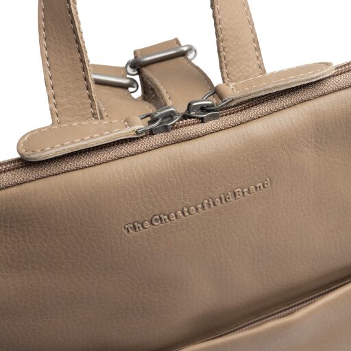 The Chesterfield Brand dámský kožený batoh do města Elara  C58.034839 béžový logo