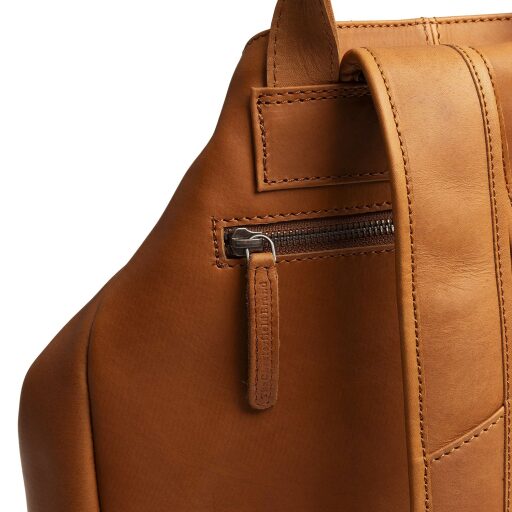The Chesterfield Brand Dámský kožený batoh do města Manchester C58.014131 koňakový zadní přihrádka