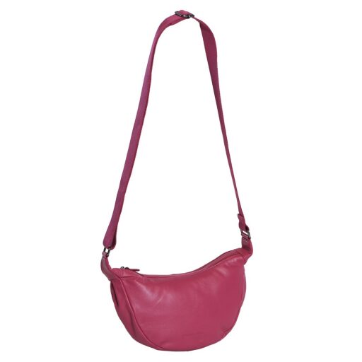 DANIEL RAY Kožená kabelka přes rameno Port Augusta DRL16.1595.40 růžová