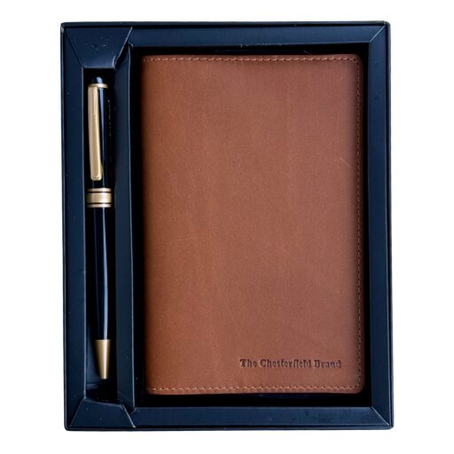 The Chesterfield Brand Dárkový set - kožený diář a propiska C01.2001
