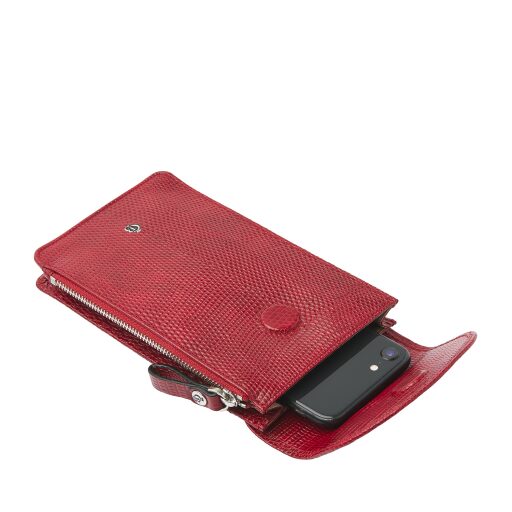 Castelijn & Beerens Elegantní kabelka na mobil Donna 809881 červená