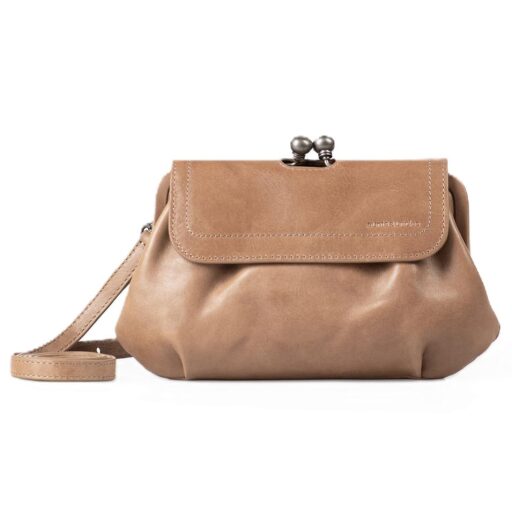 aunts & uncles kožená kabelka do ruky i přes rameno 3v1 Grandma´s Luxury Club Mrs. Whoopie Pie 40470-132 béžová