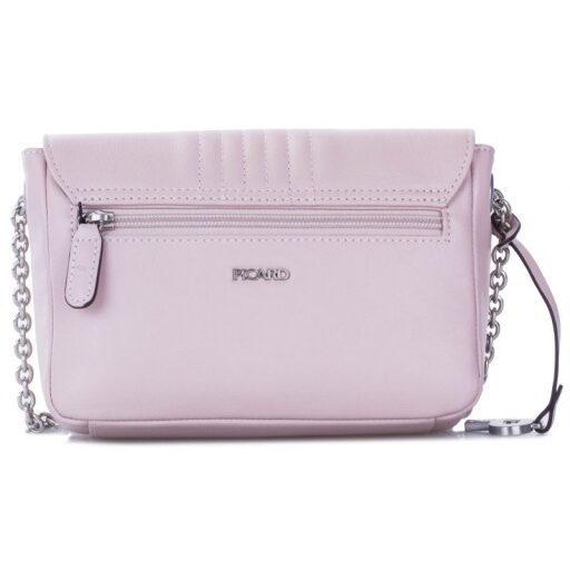 PICARD Dámská kožená kabelka přes rameno Pigalle 9390 světle růžová - zadní strana kabelky