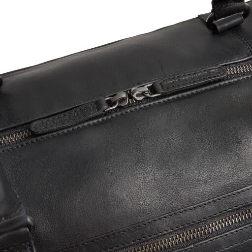 The Chesterfield Brand Kožená cestovní taška - weekender Amaris C20.006500 černá dvoucestný zip