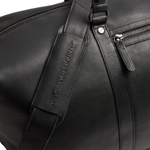 The Chesterfield Brand Kožená cestovní taška - weekender Amaris C20.006500 černá polstrovaný ramenní popruh