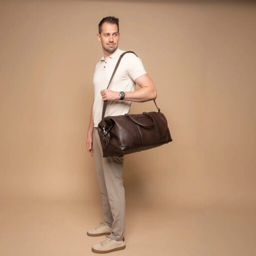 The Chesterfield Brand Kožená cestovní taška - weekender Amaris C20.006501 hnědá přes rameno