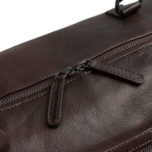 The Chesterfield Brand Kožená cestovní taška - weekender Amaris C20.006501 hnědá dvoucestný zip