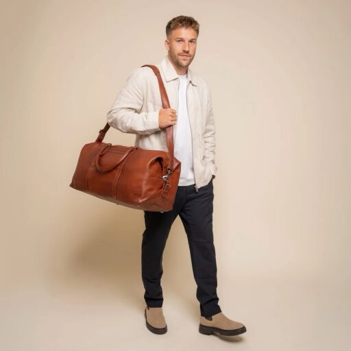 The Chesterfield Brand Kožená cestovní taška - weekender Amaris C20.006531 koňaková přes rameno
