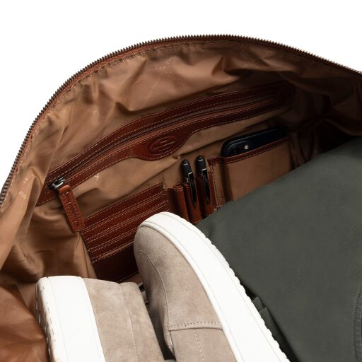 The Chesterfield Brand Kožená cestovní taška - weekender Amaris C20.006531 koňaková otevřená