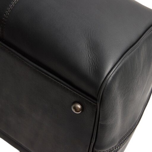 The Chesterfield Brand Kožená cestovní taška - weekender  C20.007000 Liam II černá detail
