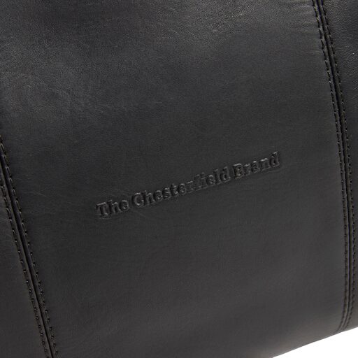 The Chesterfield Brand Kožená cestovní taška - weekender  C20.007000 Liam II černá logo