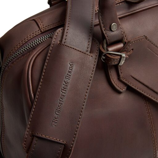 The Chesterfield Brand Kožená cestovní taška - weekender C20.007001 Liam II hnědá vypolstrovaný popruh