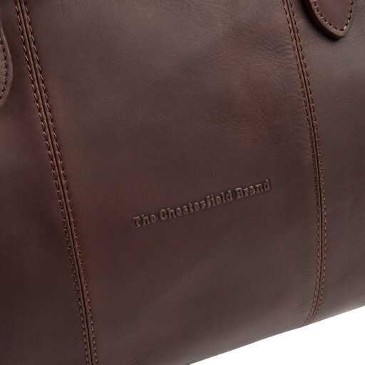 The Chesterfield Brand Kožená cestovní taška - weekender C20.007001 Liam II hnědá logo